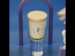 AROMA HOME Nhãn hiệu riêng Nến thủy tinh thơm cao cấp Đen trắng