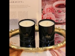 Sáp hoa được bảo quản Nắp gỗ Giáng sinh Hộp quà nến thơm Đen xanh