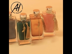 Chai thủy tinh thơm Máy khuếch tán sậy Nhãn riêng 100ml có nắp kim loại vàng