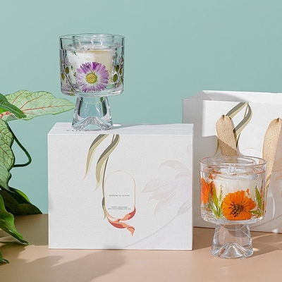 Velas Healing Hoa bất tử Ly thủy tinh Nến thơm nến thơm có túi