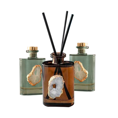 Bộ khuếch tán tinh dầu cây sậy AROMA HOME Amber Crystal 180ml cho phòng ngủ