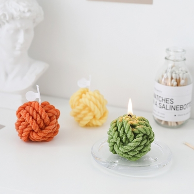 AROMA HOME Thiết kế bóng len tùy chỉnh Sợi len bóng nến hương liệu thô
