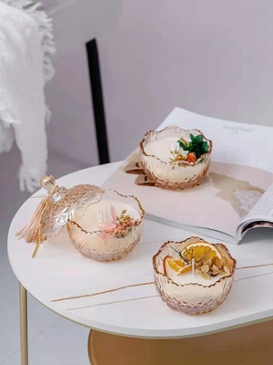Aroma Home Luxury Soy Wax Nến thơm tùy chỉnh với nắp thủy tinh