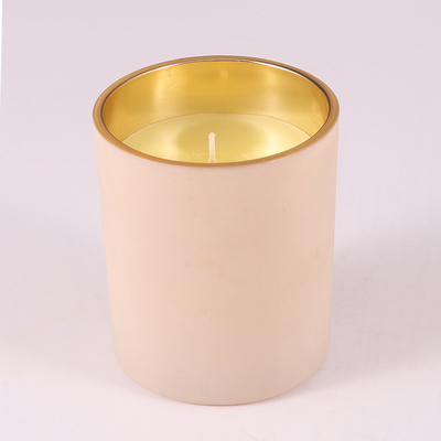 Nến thơm lọ thủy tinh vàng 6 Oz được cá nhân hóa có nắp đậy 40g