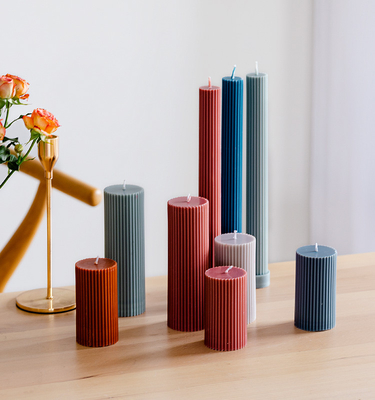 Sáp Parafin đầy màu sắc 60G Hương thơm tại nhà Bộ quà tặng Pillar Candle