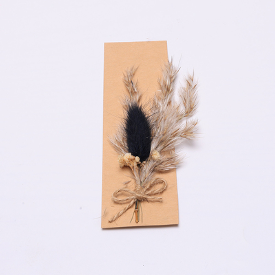 Cỏ khô tự nhiên đầy màu sắc Pampas 43 * 15cm cho bộ quà tặng