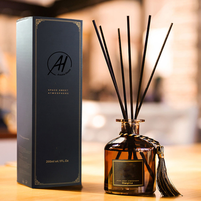 Nắp gỗ Hương thơm Mây đen Reed Diffuser Chai 50ml có thanh