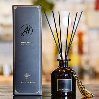 Nắp gỗ Hương thơm Mây đen Reed Diffuser Chai 50ml có thanh