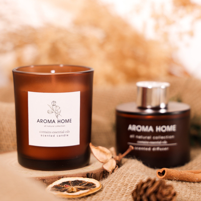 Nước hoa sang trọng tiệc cưới Jar Candle Reed Diffuser Bộ quà tặng đầy màu sắc Sức khỏe