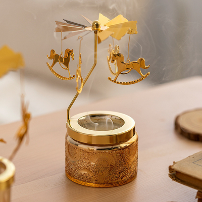 Ins Decor Relief Bầu trời đầy sao Vòng Carousel Nến thơm tinh dầu sáp đậu nành