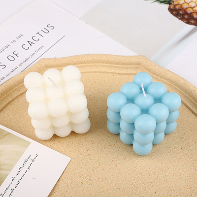 AROMA HOME Cube Cube Ball Shape Macarons Màu Nến chạm khắc thơm cho đám cưới