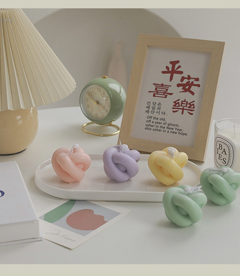 HƯƠNG THƠM NHÀ Handmade Trang Trí Nhà Dễ Thương Xoắn Nhỏ Bi Ma Thuật Nút Thắt Hình Mùi Hương Sáp Đậu Nành Khắc Nến