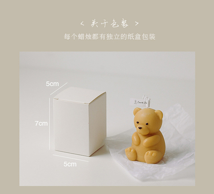 AROMA HOME 3D Thủ Công Đầy Màu Sắc Hình Gấu Khắc Nến Thơm Cho Phụ Kiện Trang Trí Nhà