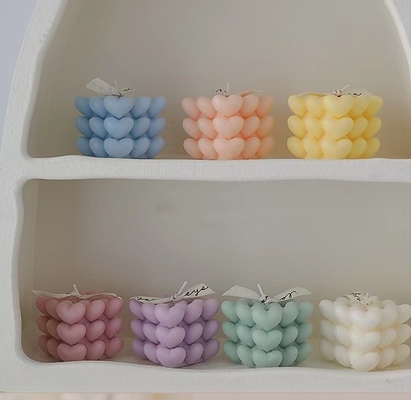 HƯƠNG THƠM HOME INS OEM Khối Lập Phương Hình Học Rubik Hương Sáp Đậu Nành Cube Bong Bóng Nến Nến Thơm Trang Trí Nhà Cửa
