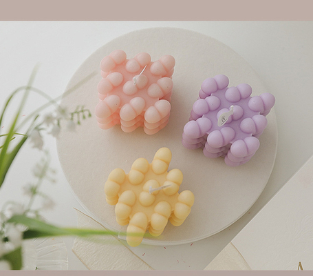 HƯƠNG THƠM HOME INS OEM Khối Lập Phương Hình Học Rubik Hương Sáp Đậu Nành Cube Bong Bóng Nến Nến Thơm Trang Trí Nhà Cửa
