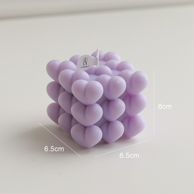HƯƠNG THƠM HOME INS OEM Khối Lập Phương Hình Học Rubik Hương Sáp Đậu Nành Cube Bong Bóng Nến Nến Thơm Trang Trí Nhà Cửa