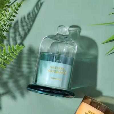 Cổ Nhãn Tùy Chỉnh Hoa Hồng Hổ Phách Gỗ Mun Tươi Kem Cà Phê Size Lớn Sáp Nến Thơm Trong Bình Có Nắp Chuông