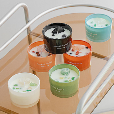 Hương thơm Mini Nến đậu nành thơm nhỏ Jar Logo tùy chỉnh Nhãn riêng với số lượng lớn