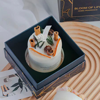 Trang chủ Khách sạn Sáp đậu nành Lọ thủy tinh Nến thơm có nắp chuông bằng gỗ Potpourri