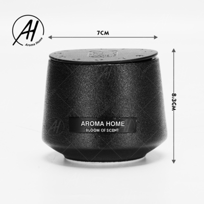 Black Matte Glass Jar Sáp đậu nành thơm Nến gia đình Nhãn hiệu riêng tùy chỉnh
