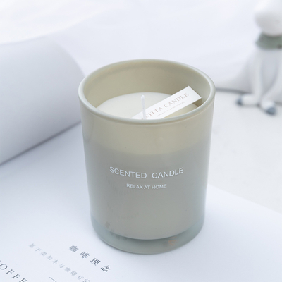 Aroma Home Custom In ấn màn hình Spray Color Soy Wax Glass Nến thơm có hộp