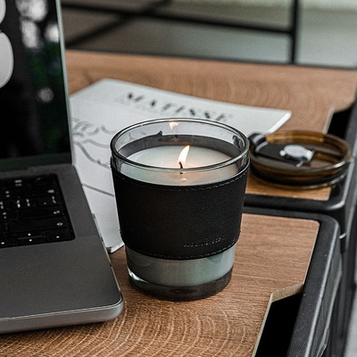 AROMA HOME Cà Phê Đen Cao Cấp Lọ Thủy Tinh Nến Thơm Sáp Đậu Nành