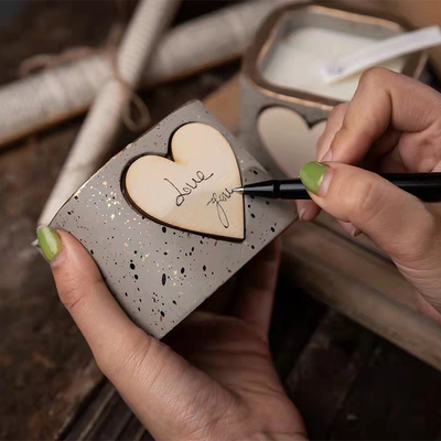 Green Soy Plant Mixed Wax Heart Square Aromatherapy Candle Với ý nghĩa thiết kế mạnh mẽ