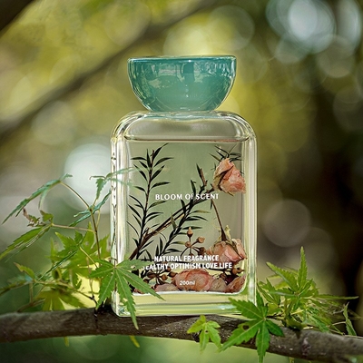 Bộ nắp nhựa tinh dầu 140ml Túi đựng nước hoa tươi Máy khuếch tán sậy có hoa hồng