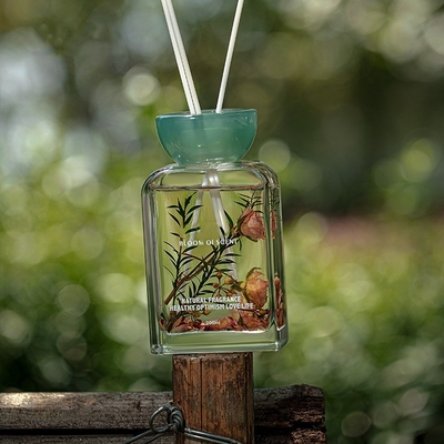 Bộ nắp nhựa tinh dầu 140ml Túi đựng nước hoa tươi Máy khuếch tán sậy có hoa hồng