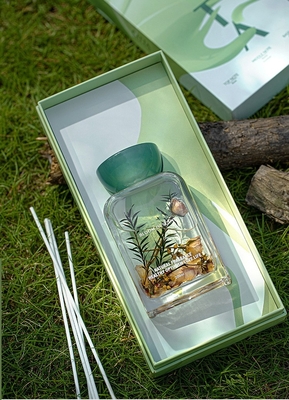 Bộ nắp nhựa tinh dầu 140ml Túi đựng nước hoa tươi Máy khuếch tán sậy có hoa hồng