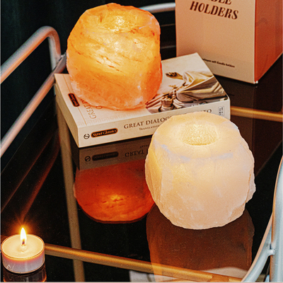 Trang Trí Đá Pha Lê Bộ Đèn Đá 4 Chân Nến Tealight
