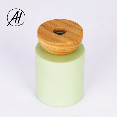 Bộ quà tặng Home Green Glass Chai Reed Diffuser 150ml Que mây trắng