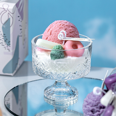 Nến sáp đậu nành thơm nhãn hiệu riêng nhỏ 140g Nến thơm kem trong hộp