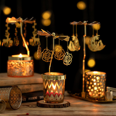 Lọ thủy tinh Nến thơm Nến thơm Hương liệu Nhãn hiệu riêng Geometry Merry Go Round