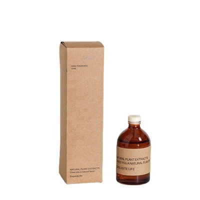 Chai thủy tinh hương liệu Nước hoa màu nâu 100ml Máy khuếch tán cây sậy sang trọng