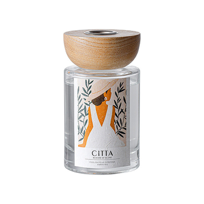 Tinh dầu thơm Nước hoa Nước hoa Chai thủy tinh Máy khuếch tán sậy có nắp gỗ