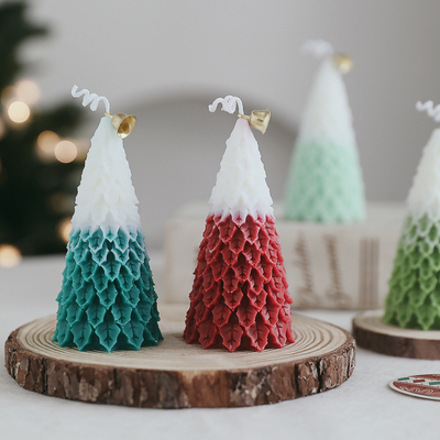 AROMA HOME Bán buôn Hình dạng cây Giáng sinh sang trọng Hình dạng nến thơm sáp đậu nành mới lạ