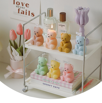 Trang Trí Sinh Nhật Thủ Công Handmade Hình Gấu Bông Nến Thơm