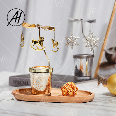 Nến sáp đậu nành xoay bằng sắt rèn kiểu Mỹ hiện đại