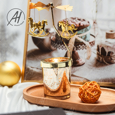 Số lượng lớn lọ thủy tinh Nến thơm xoay Đèn ngựa nước kiệu Aroma Home Candle