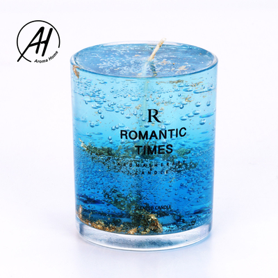 Phong cách phổ biến Hộp quà tặng hương liệu tùy chỉnh Real Flower Jelly Cup Wax