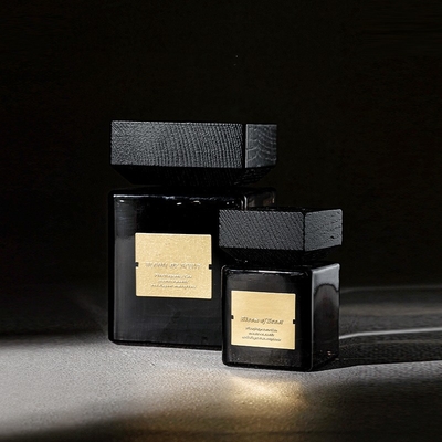 Square Luxury Black Glass Home Fragrance Reed Diffuser 500ml cho ngày lễ