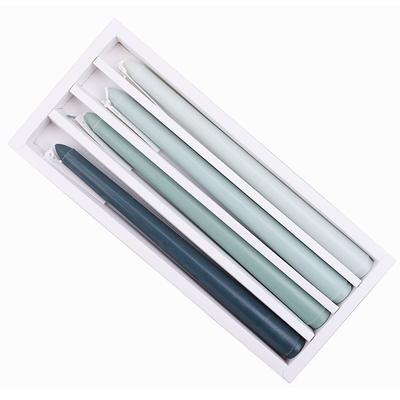 Handmade Không Khói Màu Gradient Cao Côn Ăn Tối Sáp Nến Thơm Với Bấc Bông