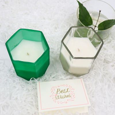 Aroma Home Soy Wax Nến thơm với lọ nến hình lục giác tùy chỉnh để trang trí nội thất
