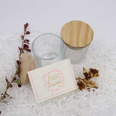 Tái sử dụng hộp đựng nến bằng thủy tinh chịu nhiệt Lọ rỗng 16 Oz để làm nến