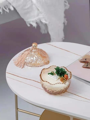 Aroma Home Luxury Soy Wax Nến thơm tùy chỉnh với nắp thủy tinh