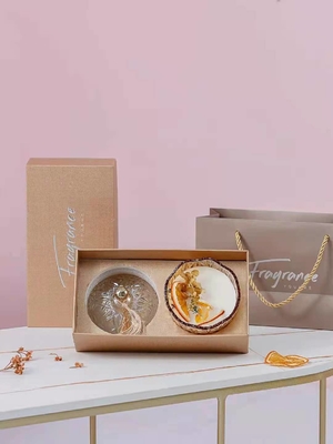 Aroma Home Luxury Soy Wax Nến thơm tùy chỉnh với nắp thủy tinh