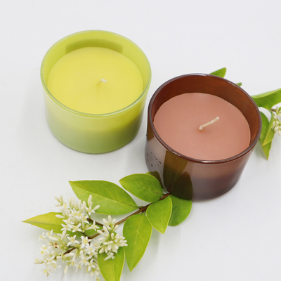 Sáp Đậu Nành OEM Hương thơm Nhà Nến Dừa Và Vôi 4oz