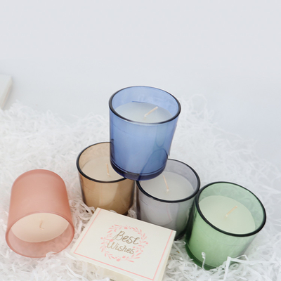 2022 Aroma Home Đơn giản đầy màu sắc Thủy tinh Sáp thơm Nến thơm