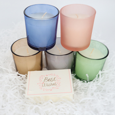 2022 Aroma Home Đơn giản đầy màu sắc Thủy tinh Sáp thơm Nến thơm
